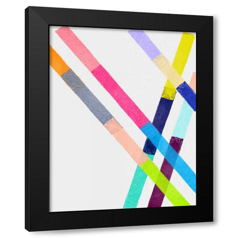Blocking II Black Modern Wood Framed Art Print by Essue, Christina