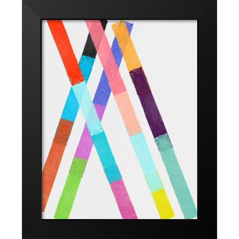 Blocking III Black Modern Wood Framed Art Print by Essue, Christina