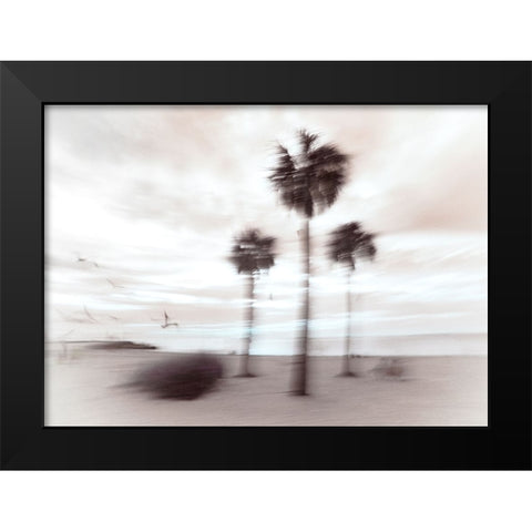 Beach Nostalgia  Black Modern Wood Framed Art Print by Connolly, Karin