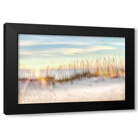 Sunset Beach Walk  Black Modern Wood Framed Art Print by Connolly, Karin