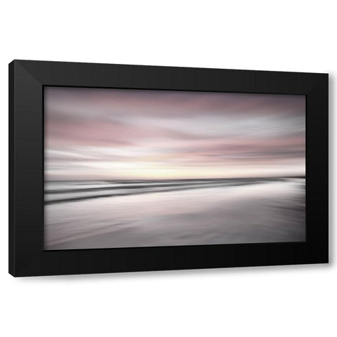 Pink Clouds  Black Modern Wood Framed Art Print with Double Matting by Connolly, Karin