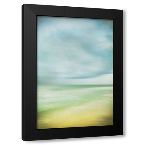 Blue Sky Beach  Black Modern Wood Framed Art Print by Connolly, Karin