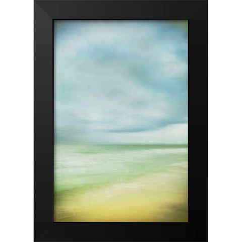 Blue Sky Beach  Black Modern Wood Framed Art Print by Connolly, Karin