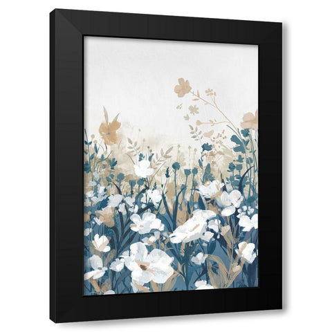 Morning of the Flowers Black Modern Wood Framed Art Print with Double Matting by Jacob Q