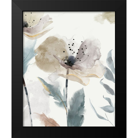 Enchanted Garden I Black Modern Wood Framed Art Print by Jacob Q