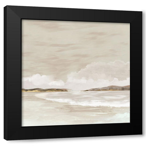 Tides of Time Black Modern Wood Framed Art Print with Double Matting by Jacob Q