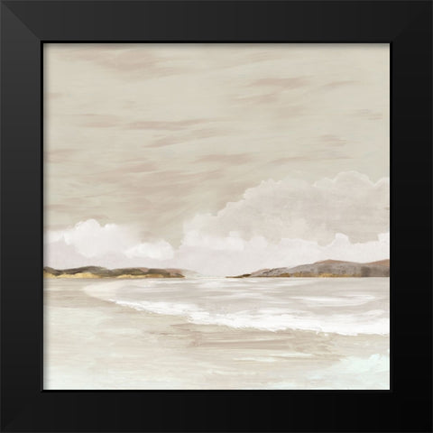 Tides of Time Black Modern Wood Framed Art Print by Jacob Q