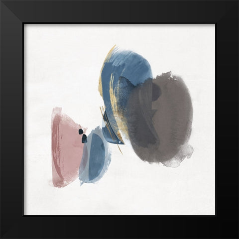 Chromatic Compose II Black Modern Wood Framed Art Print by Jacob Q