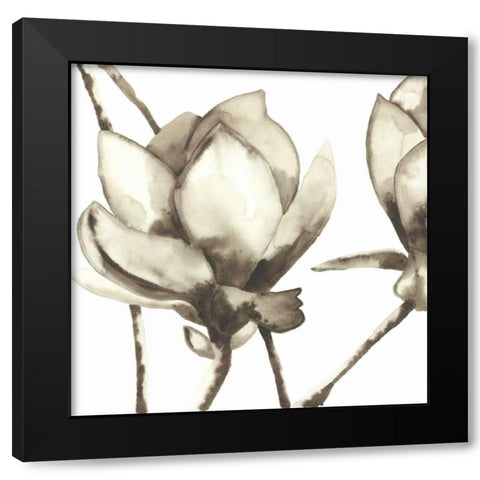 Magnolia I Black Modern Wood Framed Art Print by Hendrick, Cathy