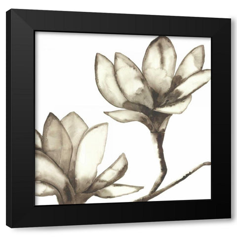 Magnolia III Black Modern Wood Framed Art Print by Hendrick, Cathy
