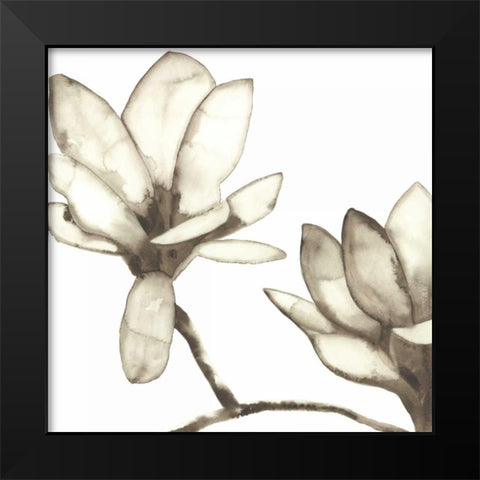 Magnolia IV  Black Modern Wood Framed Art Print by Hendrick, Cathy