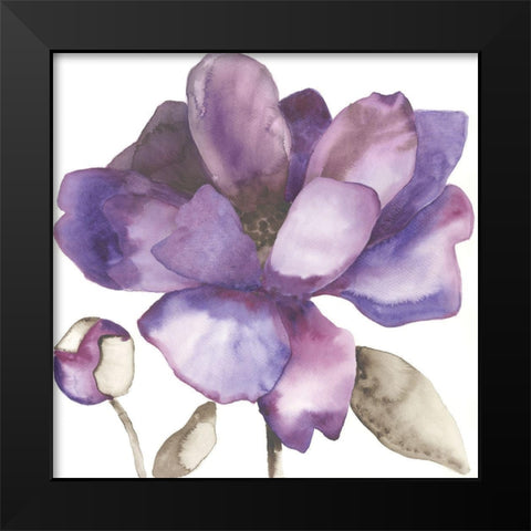 Purple Beauty I Black Modern Wood Framed Art Print by Hendrick, Cathy
