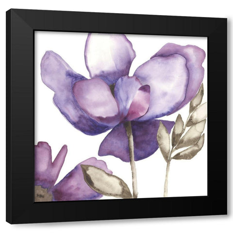 Purple Beauty II Black Modern Wood Framed Art Print by Hendrick, Cathy