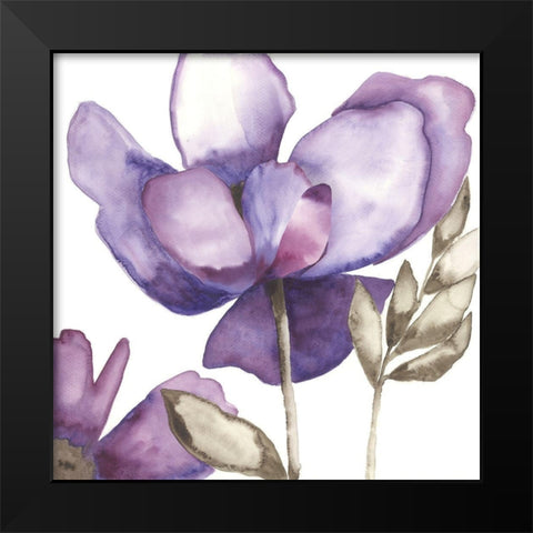 Purple Beauty II Black Modern Wood Framed Art Print by Hendrick, Cathy