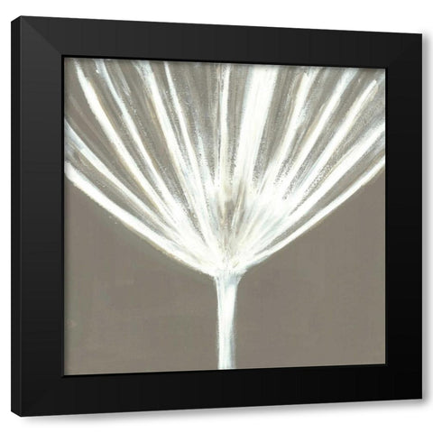 White Bloom I Black Modern Wood Framed Art Print by Hendick, Cathy