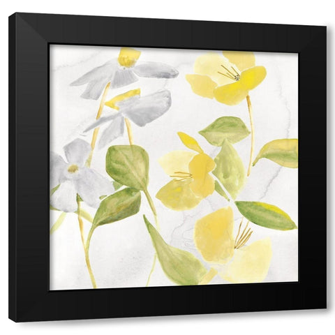 Light Bouquet I Black Modern Wood Framed Art Print with Double Matting by Hendrick, Cathy