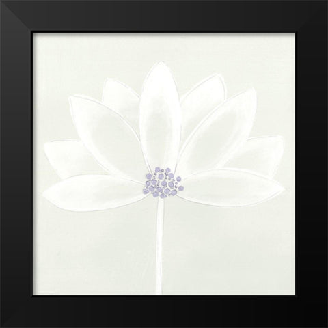 Lotus I Black Modern Wood Framed Art Print by Hendrick, Cathy