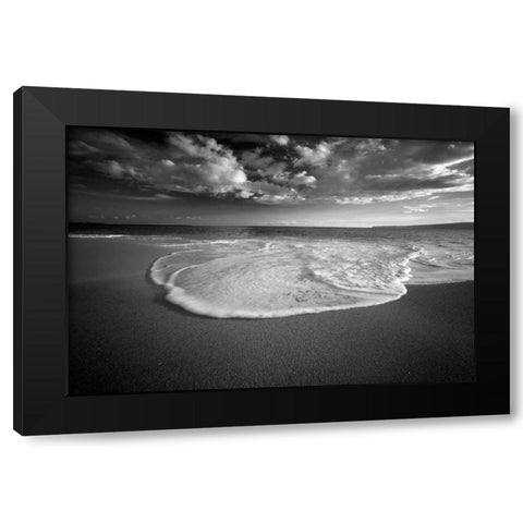 Sea of Serenity Black Modern Wood Framed Art Print with Double Matting by Frates, Dennis