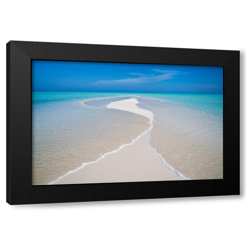 Oceans Meet Black Modern Wood Framed Art Print with Double Matting by Frates, Dennis