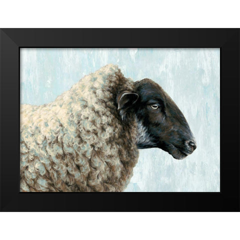 Easy Going Black Modern Wood Framed Art Print by Perejogina, Dina