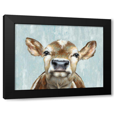 Jersey Girl Black Modern Wood Framed Art Print by Perejogina, Dina