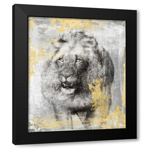 King Black Modern Wood Framed Art Print with Double Matting by Peregojina, Dina