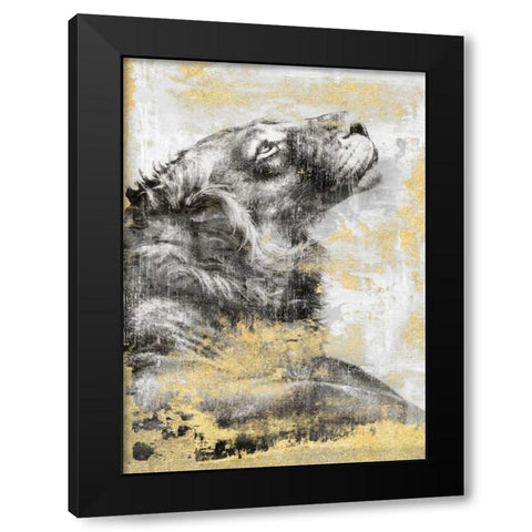 Majesty Black Modern Wood Framed Art Print by Peregojina, Dina