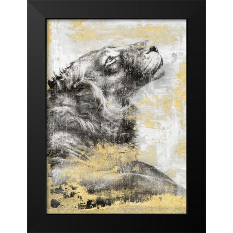 Majesty Black Modern Wood Framed Art Print by Peregojina, Dina