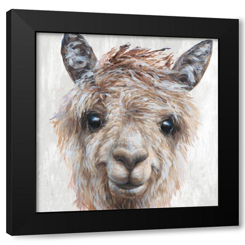 Alpaca II Black Modern Wood Framed Art Print by Perejogina, Dina