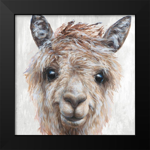 Alpaca II Black Modern Wood Framed Art Print by Perejogina, Dina