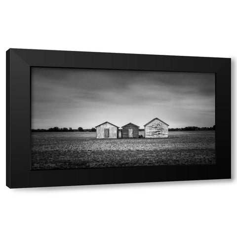 Frosty Winter Black Modern Wood Framed Art Print by Orlov, Irena