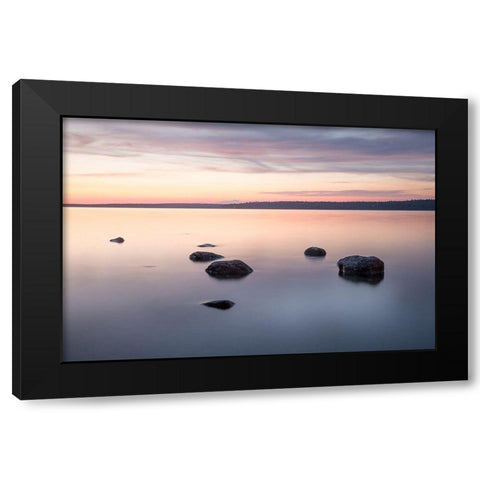 Quietly Waiting Black Modern Wood Framed Art Print with Double Matting by Kirshner, Dmitry