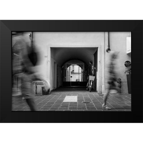 Passing By  Black Modern Wood Framed Art Print by Kirshner, Dmitry