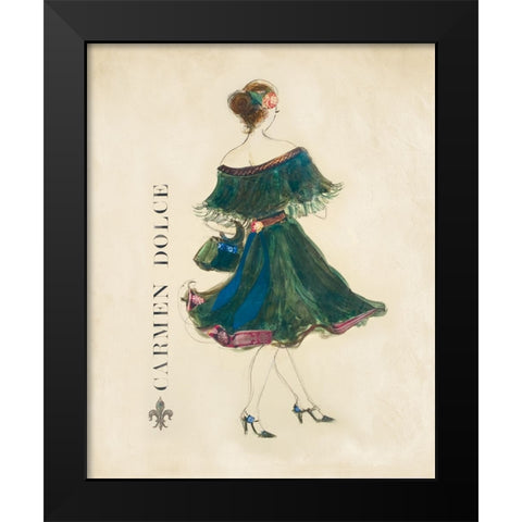 Galmour Collection Black Modern Wood Framed Art Print by Dolce, Cameron