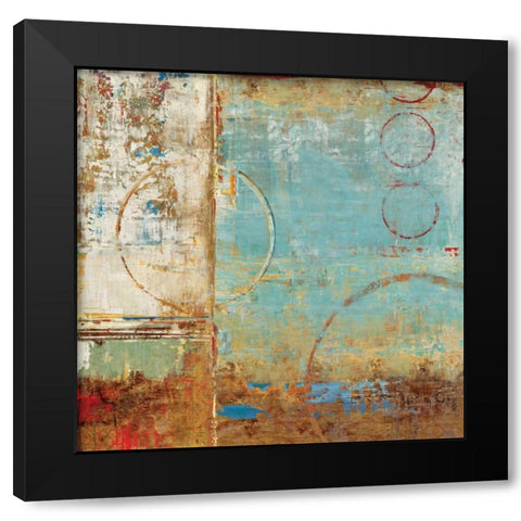 Composition I Black Modern Wood Framed Art Print with Double Matting by Dolce, Carmen