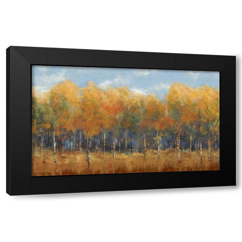 Violet Landscape Black Modern Wood Framed Art Print by Dolce, Carmen