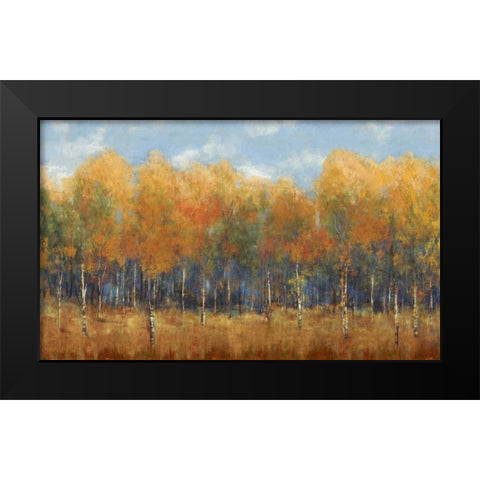 Violet Landscape Black Modern Wood Framed Art Print by Dolce, Carmen