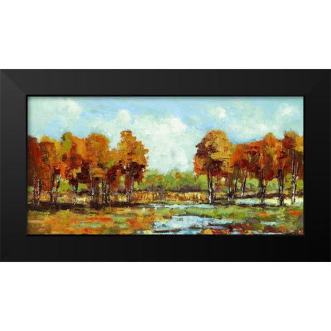 Copper Landscape Black Modern Wood Framed Art Print by Dolce, Carmen