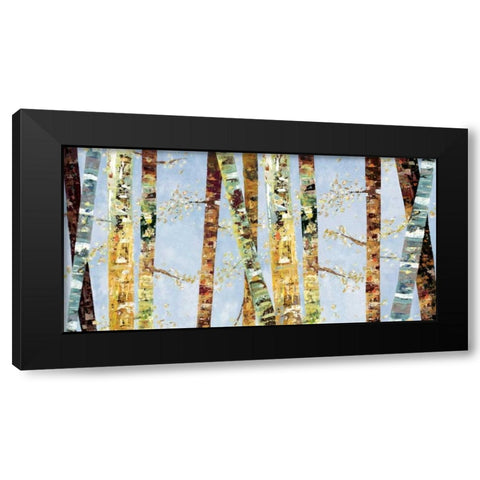 Bark Abstract Black Modern Wood Framed Art Print by Dolce, Carmen