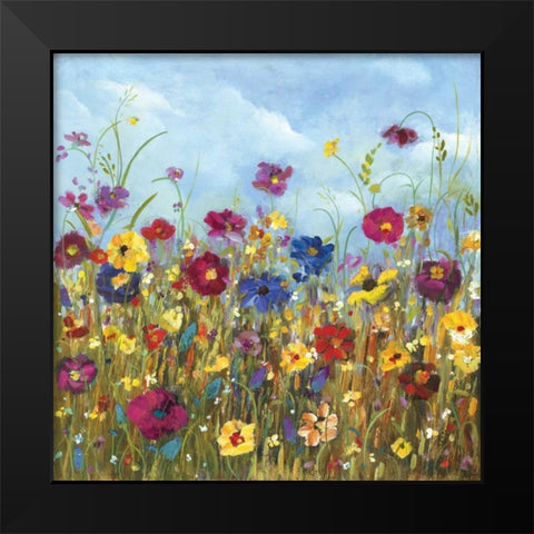 Sunshine Meadow II Black Modern Wood Framed Art Print by Dolce, Carmen