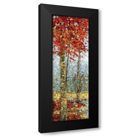 Crimson Woods I  Black Modern Wood Framed Art Print by Dolce, Carmen