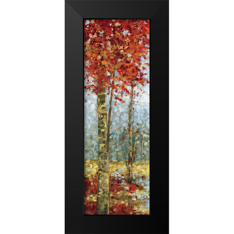 Crimson Woods I  Black Modern Wood Framed Art Print by Dolce, Carmen