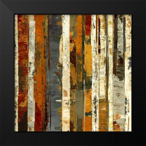 Red Amber I Black Modern Wood Framed Art Print by Dolce, Carmen