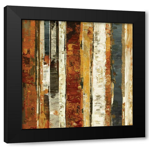 Red Amber II Black Modern Wood Framed Art Print by Dolce, Carmen