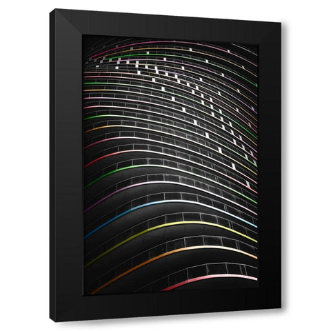 Upstream Enchanced  Black Modern Wood Framed Art Print by Dulis, Peter