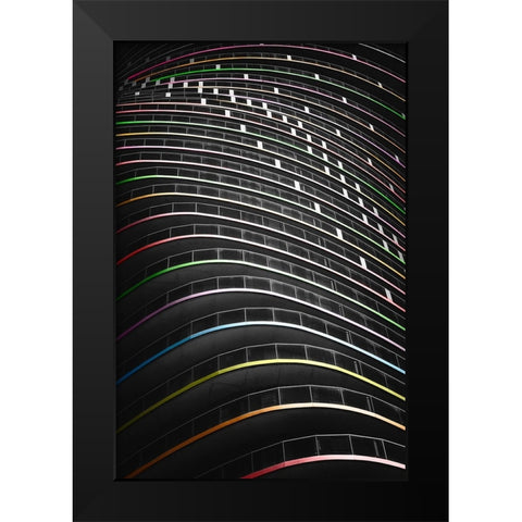 Upstream Enchanced  Black Modern Wood Framed Art Print by Dulis, Peter