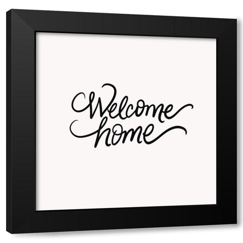 Dillen and Ari  Black Modern Wood Framed Art Print by Welcome Home