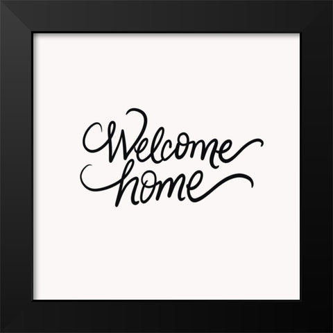 Dillen and Ari  Black Modern Wood Framed Art Print by Welcome Home