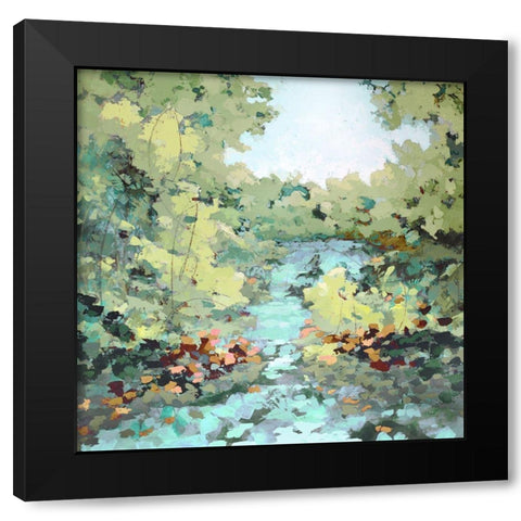 Reflections  Black Modern Wood Framed Art Print with Double Matting by Riger, Sue