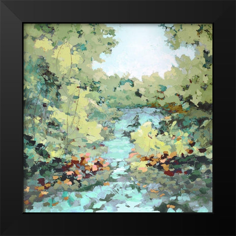 Reflections  Black Modern Wood Framed Art Print by Riger, Sue